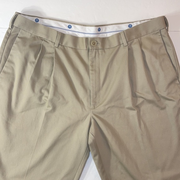 Haggar Tan Classic Fit Work To Weekend Twill Pants 40 X 31 - Picture 7 of 15